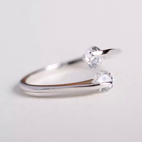 My Added Sparkle Jewelry - 925 Sterling Silver Crystal Ring